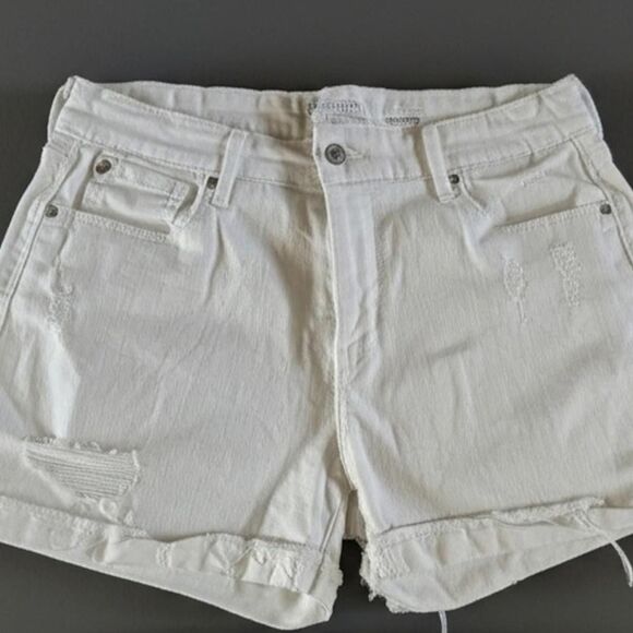 Levi's Pants - Denizen for Levis Womens White Stretch Denim Shorts Size 10